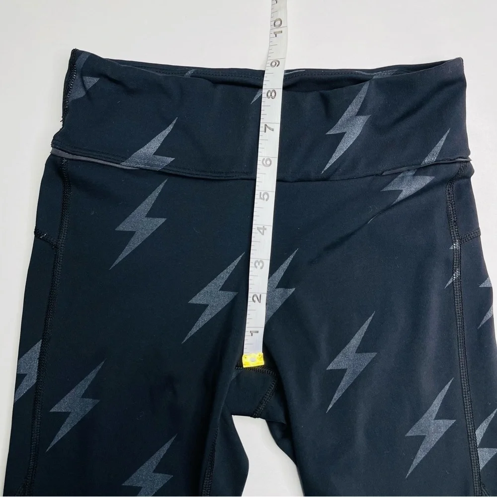 ALALA Captain Ankle Tights in flash‎ lighting bolts mesh inserts women's size XS - Picture 8 of 11